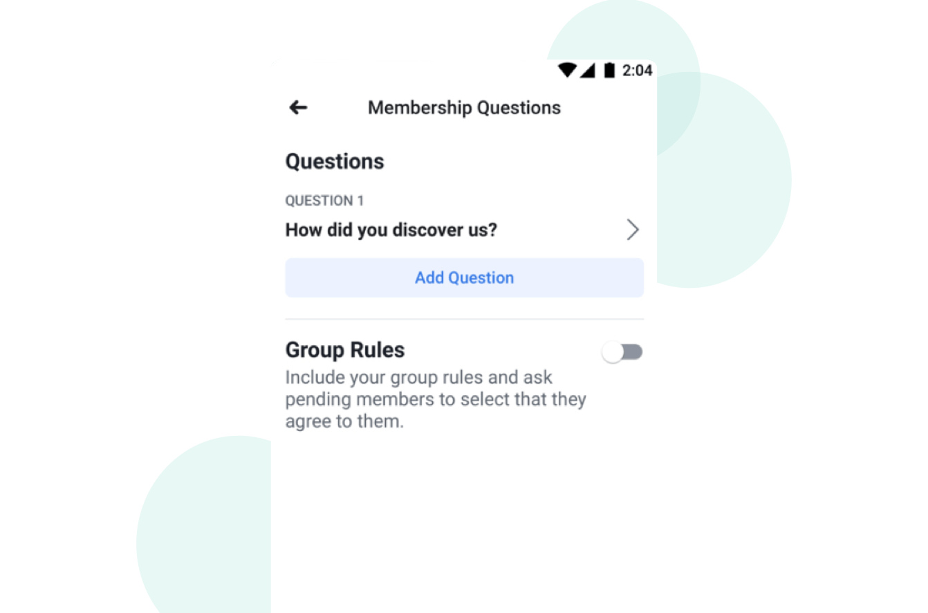 how to grow your facebook group - new membership questions